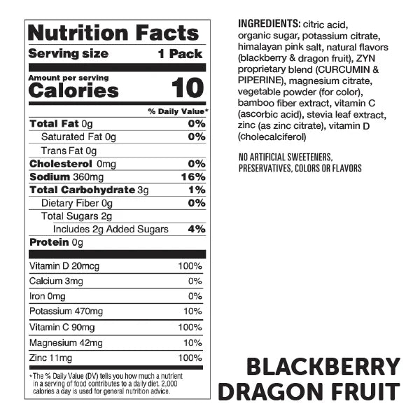8 Drink Mix Sample Pack - Try All Four Flavours With a Week's Supply
